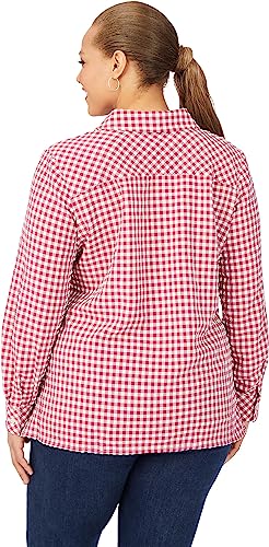 Foxcroft Harris Stretchy Check Blouse