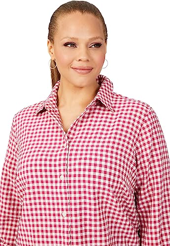 Foxcroft Harris Stretchy Check Blouse