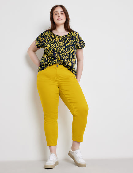 Samoon Yellow Colored Jeans , Betty