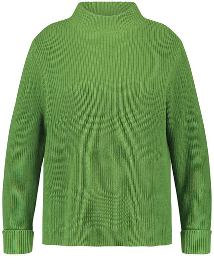 Chunky knit sweater in Green