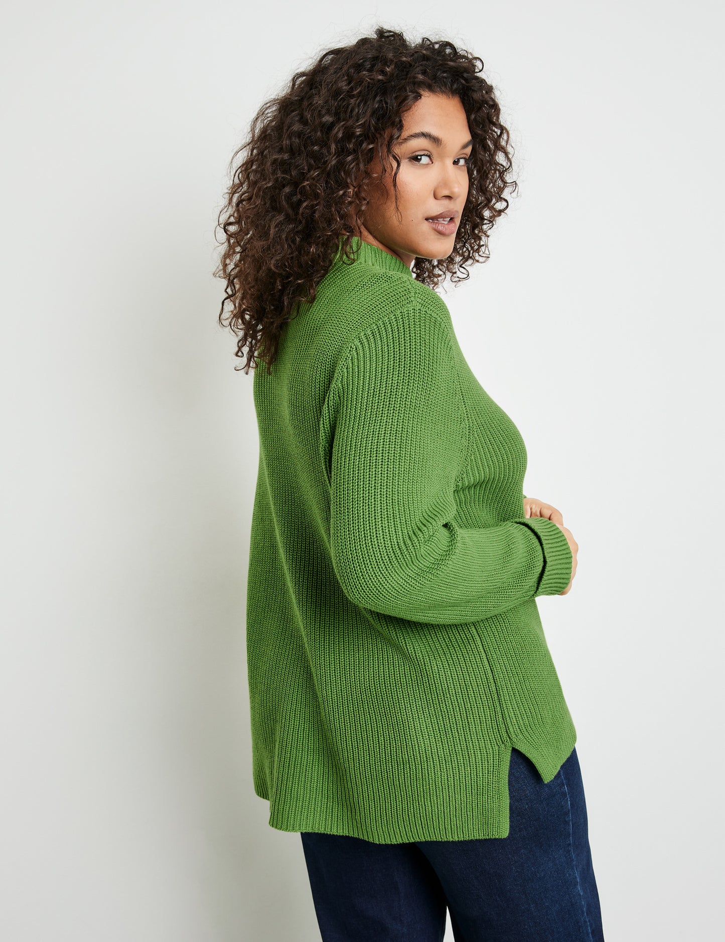 Chunky knit sweater in Green
