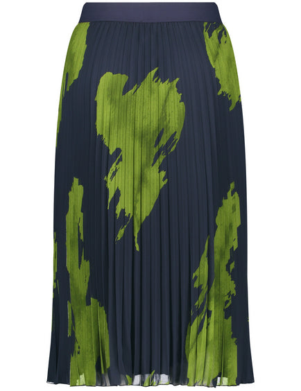 Pleated Skirt with elastic waist band