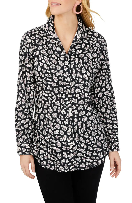 Foxcroft Floral Lucca Blouse