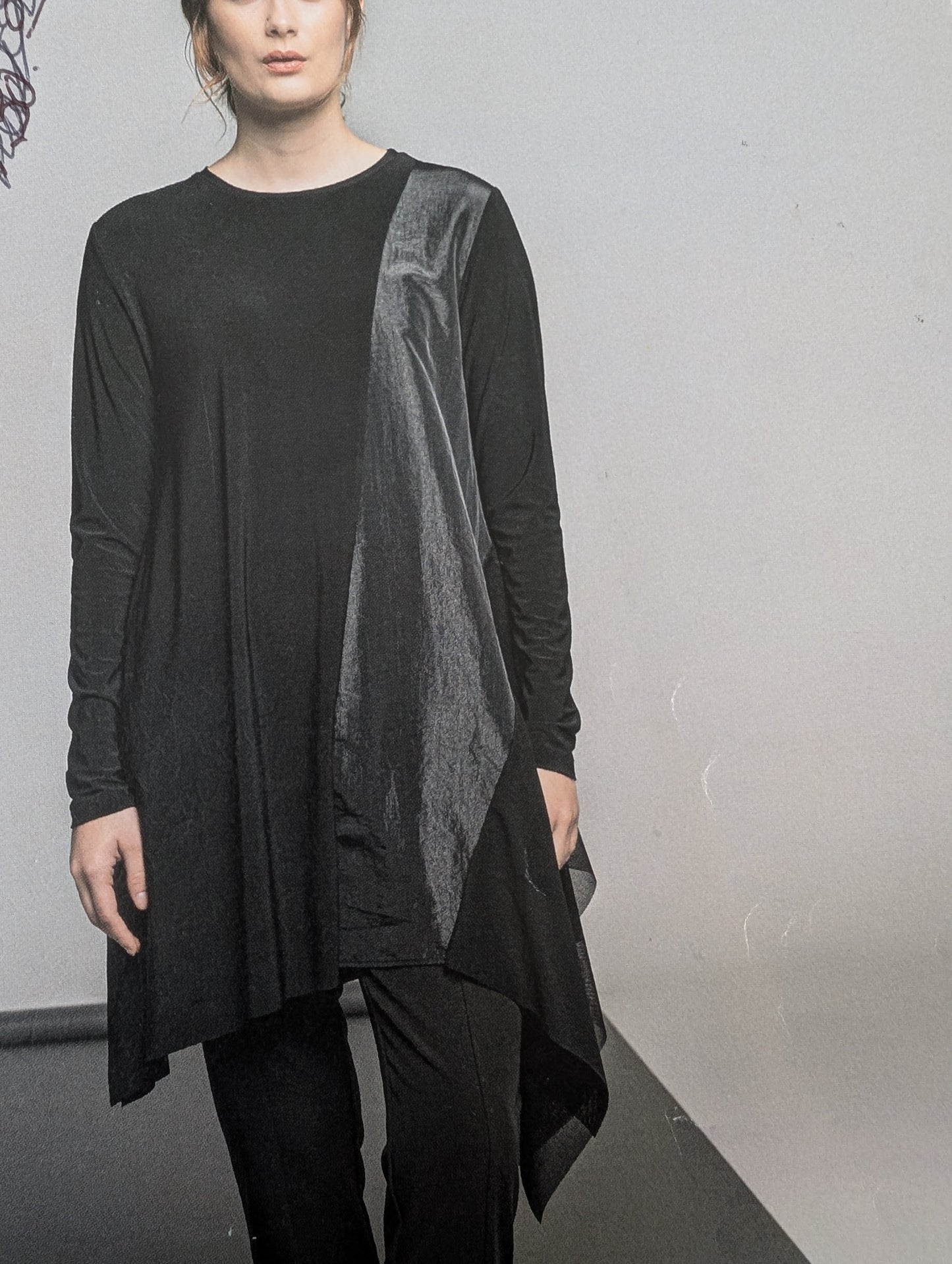 Stretch Tunic  Black